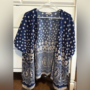 Blu Pepper Vintage Floral Kimono one size